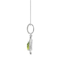 Tear Drop Large Halo Necklace