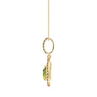 Tear Drop Large Halo Necklace