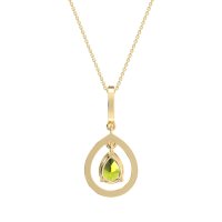 Tear Drop Large Halo Necklace