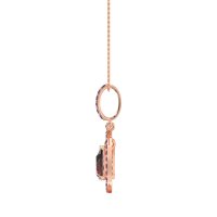 Tear Drop Large Halo Necklace