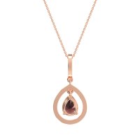 Tear Drop Large Halo Necklace