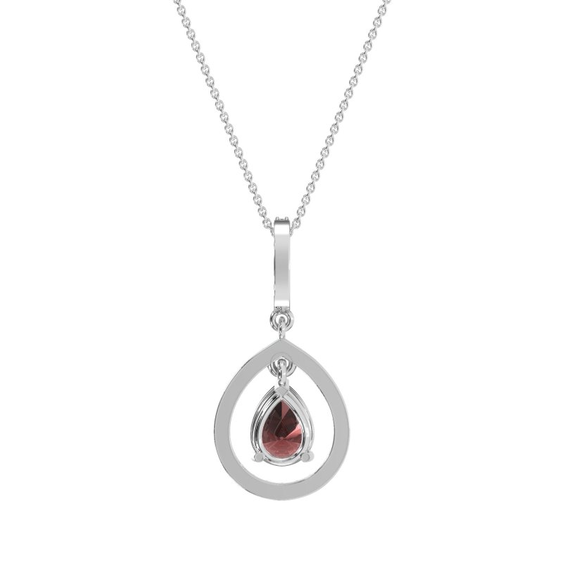 Tear Drop Large Halo Necklace