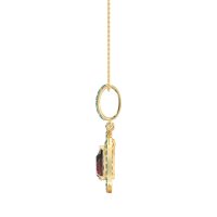 Tear Drop Large Halo Necklace