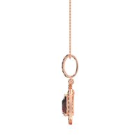 Tear Drop Large Halo Necklace