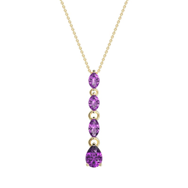 Marquise and Pear Necklace