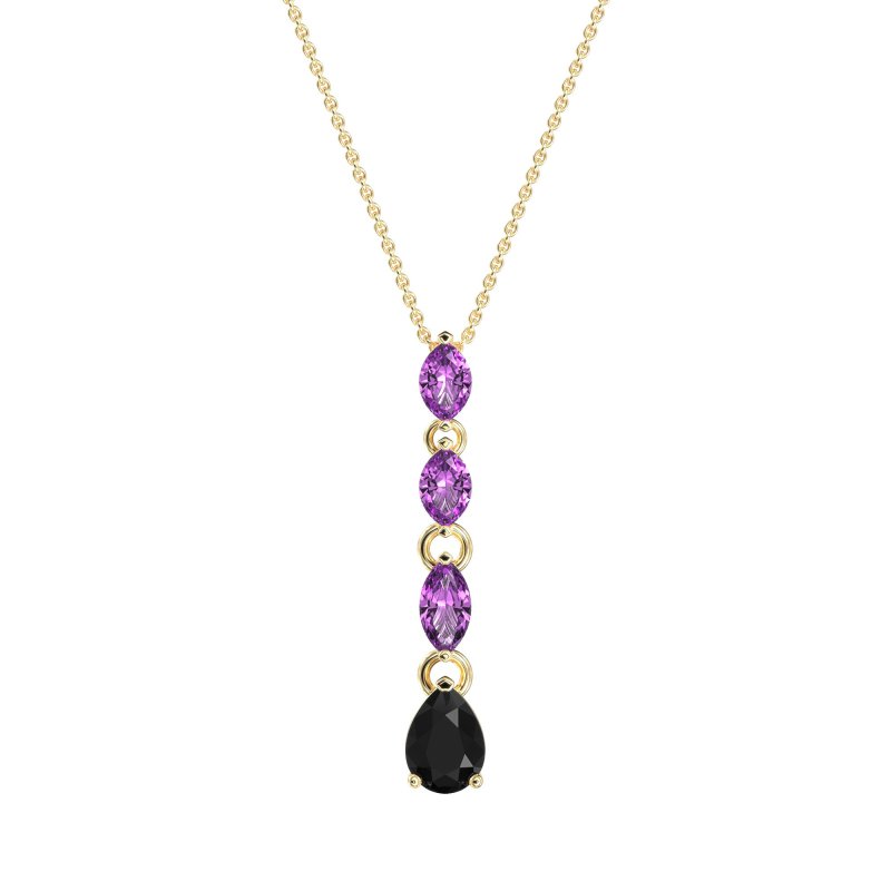 Marquise and Pear Necklace
