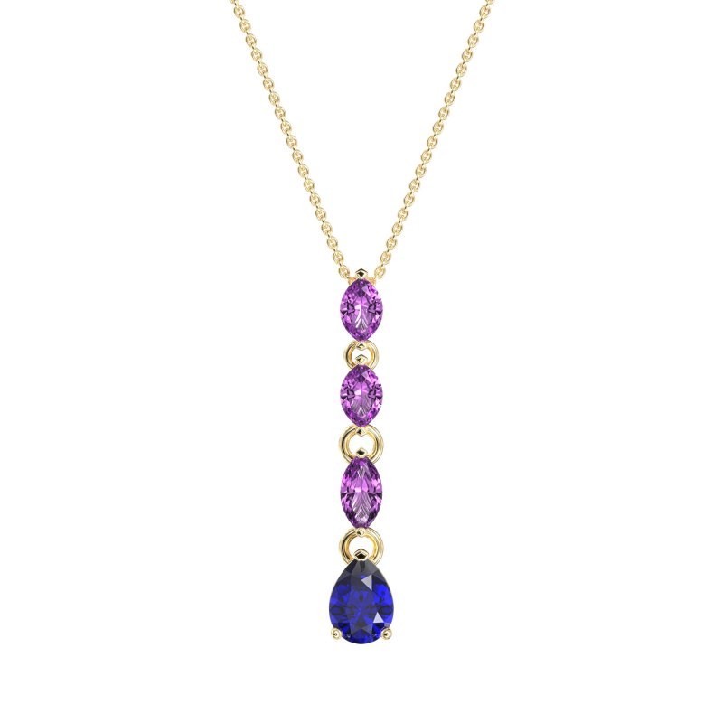 Marquise and Pear Necklace