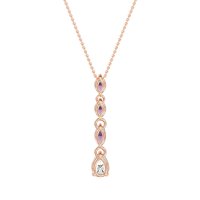 Marquise and Pear Necklace