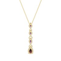 Marquise and Pear Necklace