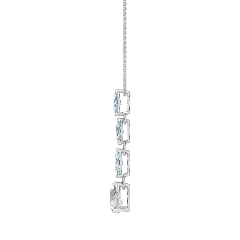 Marquise and Pear Necklace