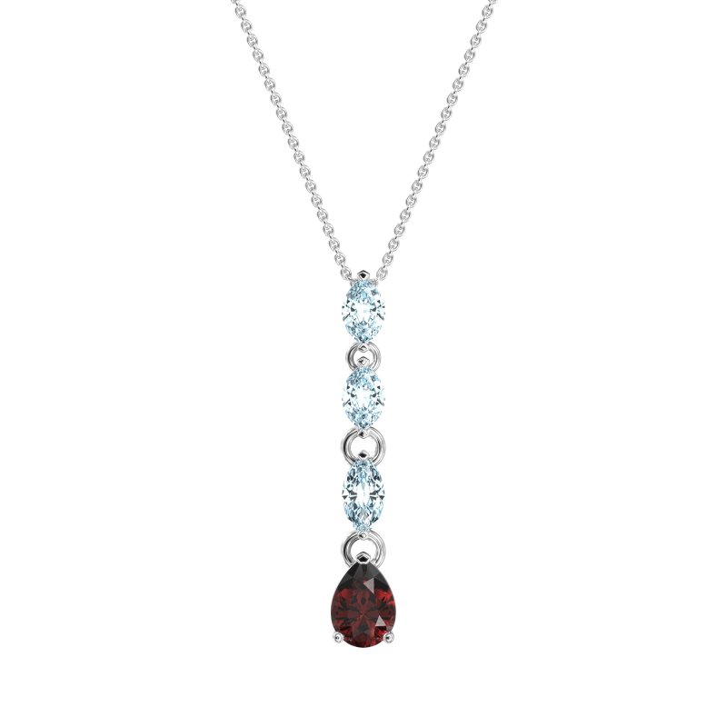 Marquise and Pear Necklace