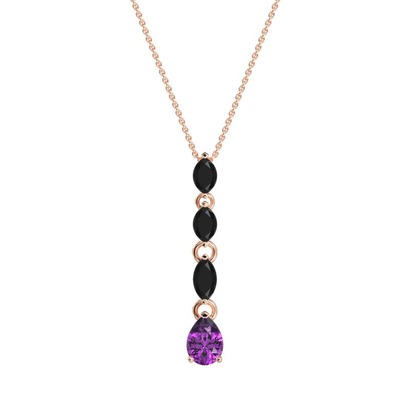 Marquise and Pear Necklace