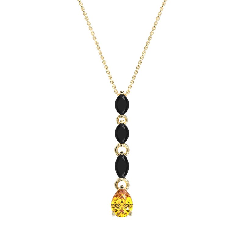 Marquise and Pear Necklace