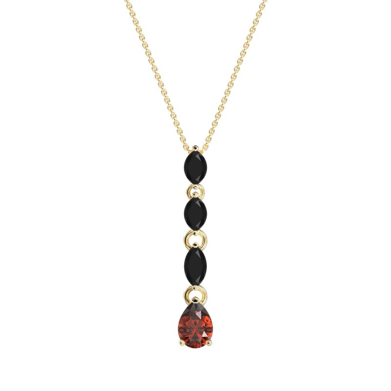 Marquise and Pear Necklace