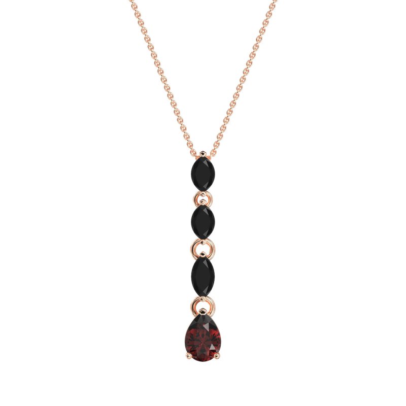 Marquise and Pear Necklace