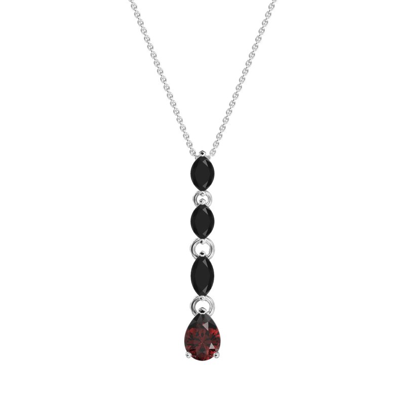 Marquise and Pear Necklace