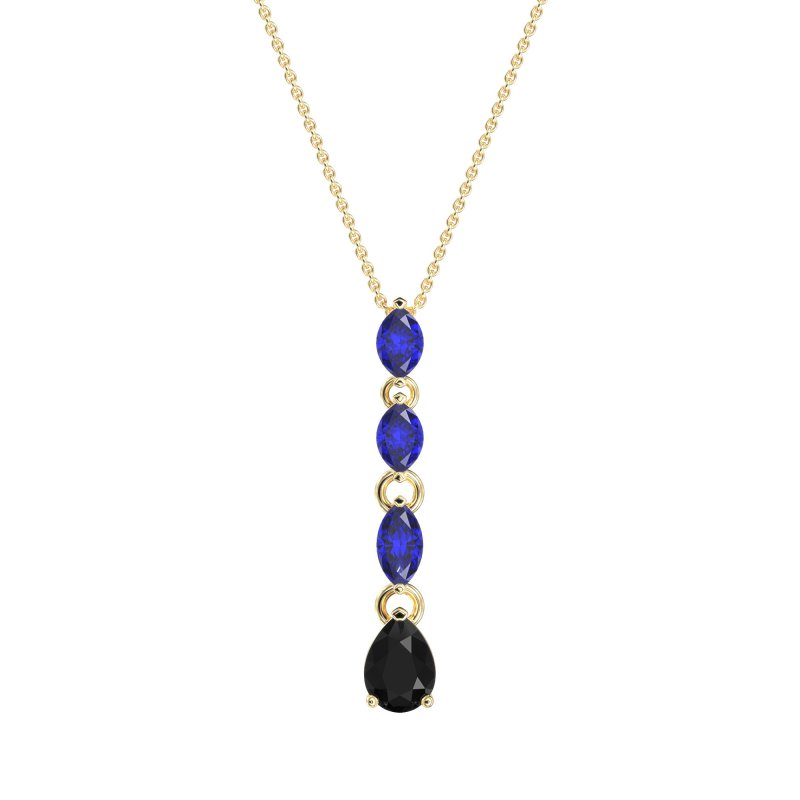 Marquise and Pear Necklace
