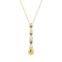 Marquise and Pear Necklace