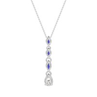 Marquise and Pear Necklace