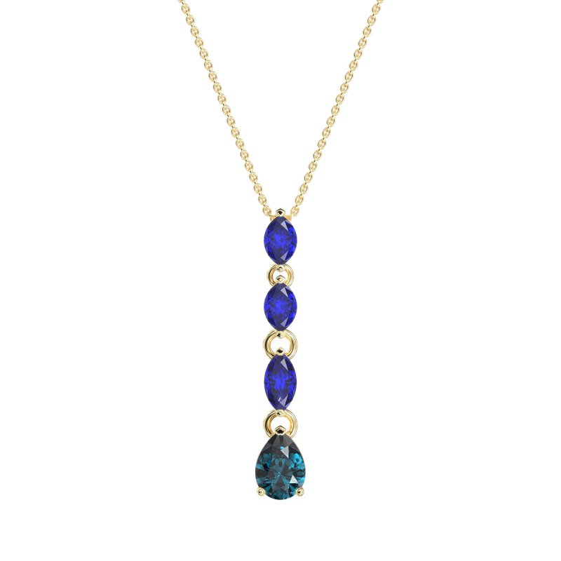 Marquise and Pear Necklace