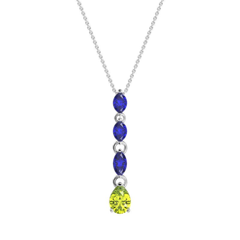 Marquise and Pear Necklace