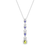Marquise and Pear Necklace