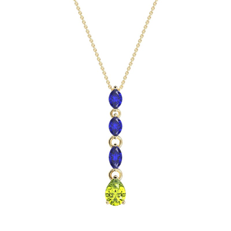 Marquise and Pear Necklace