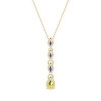 Marquise and Pear Necklace