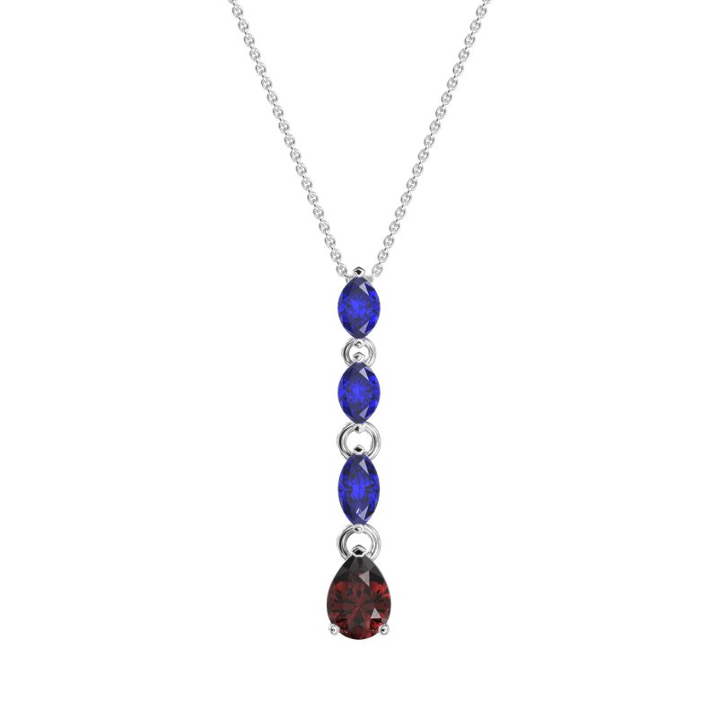 Marquise and Pear Necklace