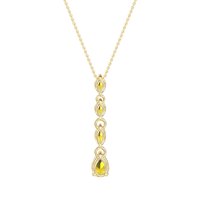 Marquise and Pear Necklace