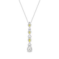 Marquise and Pear Necklace