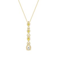 Marquise and Pear Necklace
