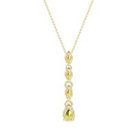 Marquise and Pear Necklace