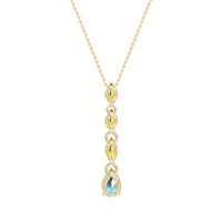 Marquise and Pear Necklace