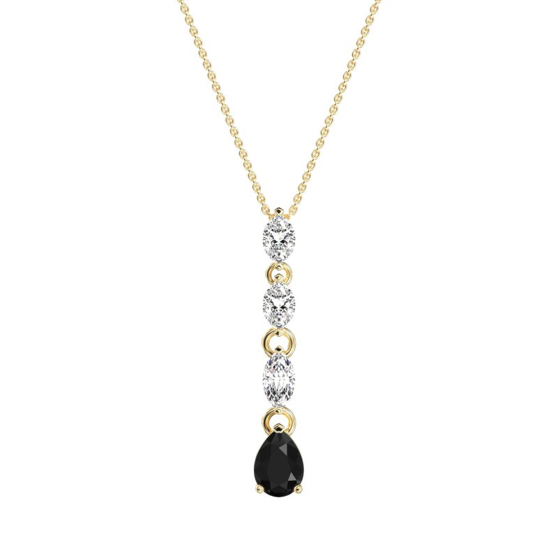 Marquise and Pear Necklace