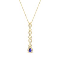 Marquise and Pear Necklace