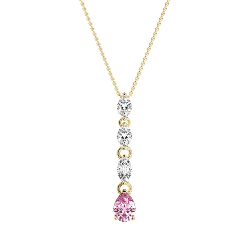 Marquise and Pear Necklace