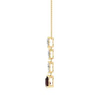 Marquise and Pear Necklace
