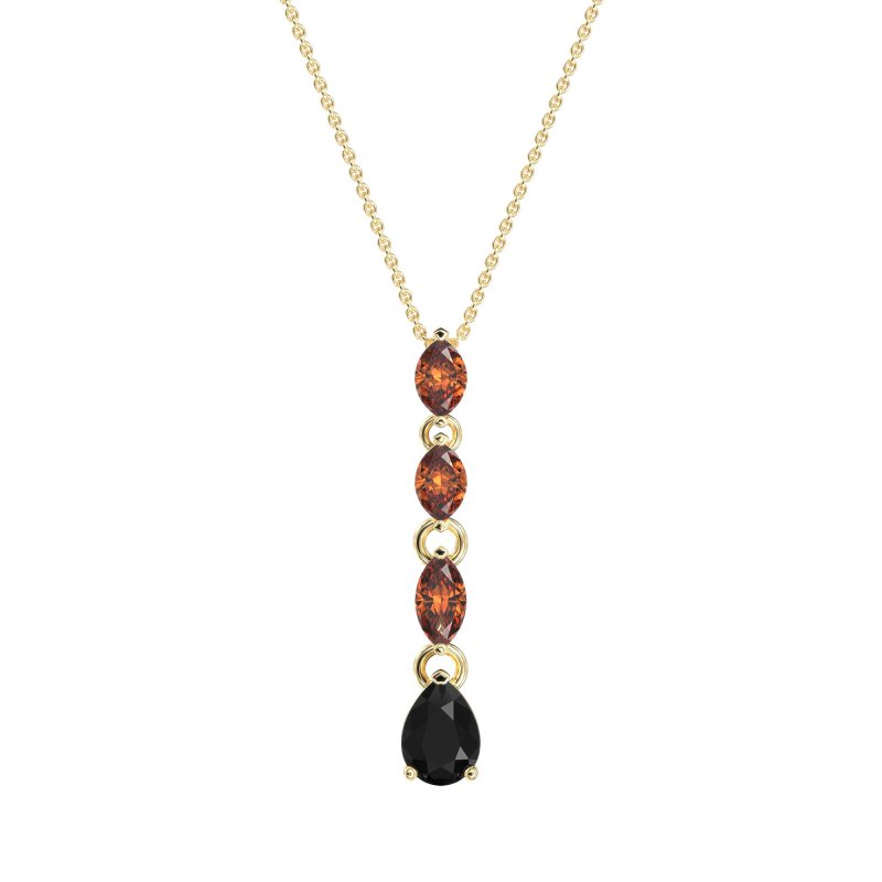 Marquise and Pear Necklace