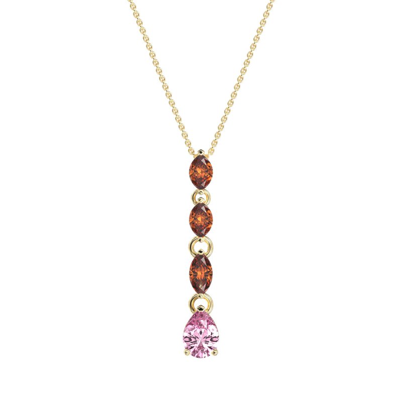 Marquise and Pear Necklace