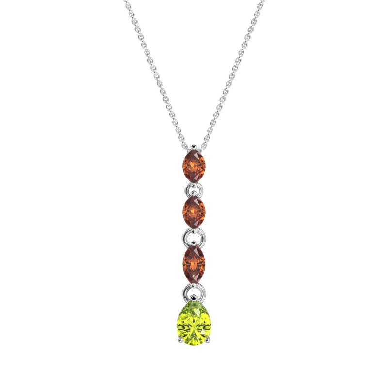 Marquise and Pear Necklace