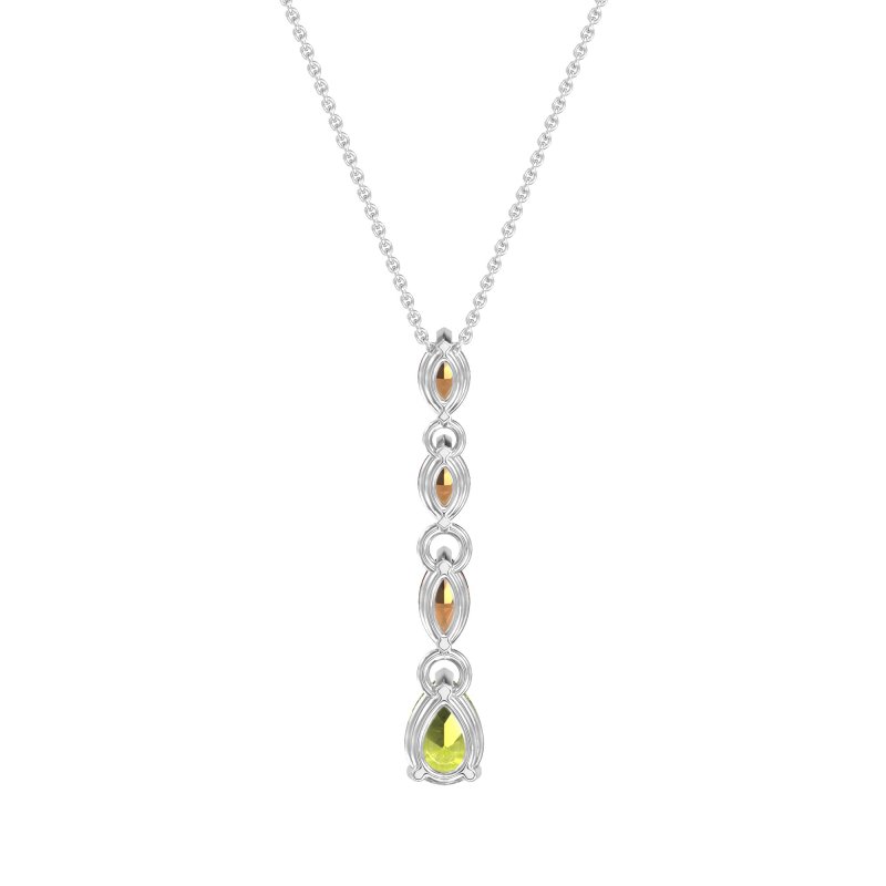 Marquise and Pear Necklace