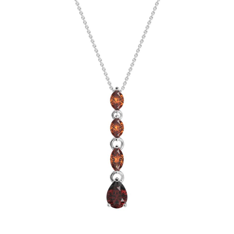 Marquise and Pear Necklace