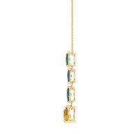 Marquise and Pear Necklace