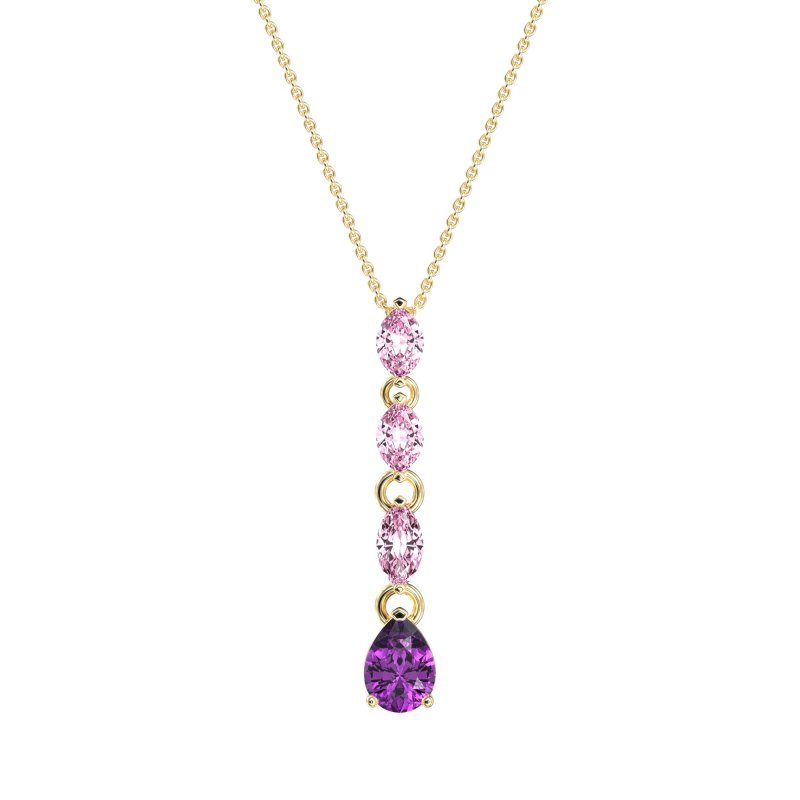 Marquise and Pear Necklace