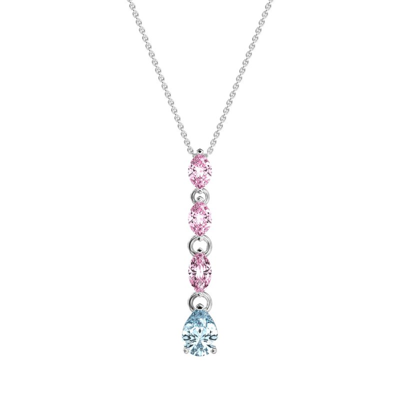 Marquise and Pear Necklace