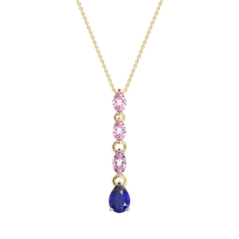Marquise and Pear Necklace
