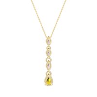 Marquise and Pear Necklace