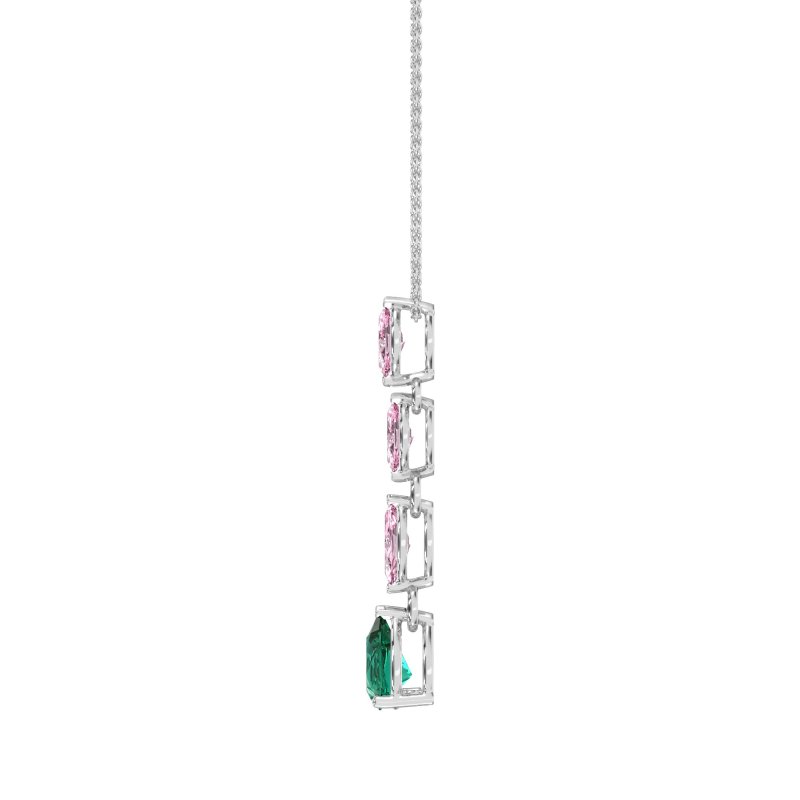 Marquise and Pear Necklace