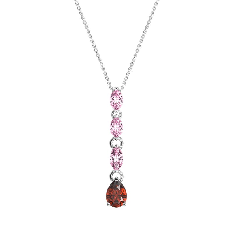 Marquise and Pear Necklace